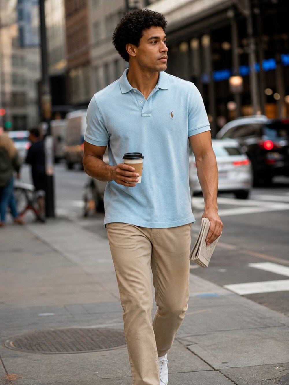 Polo Ralph Lauren Light Blue Classic Polo Shirt – Size Large